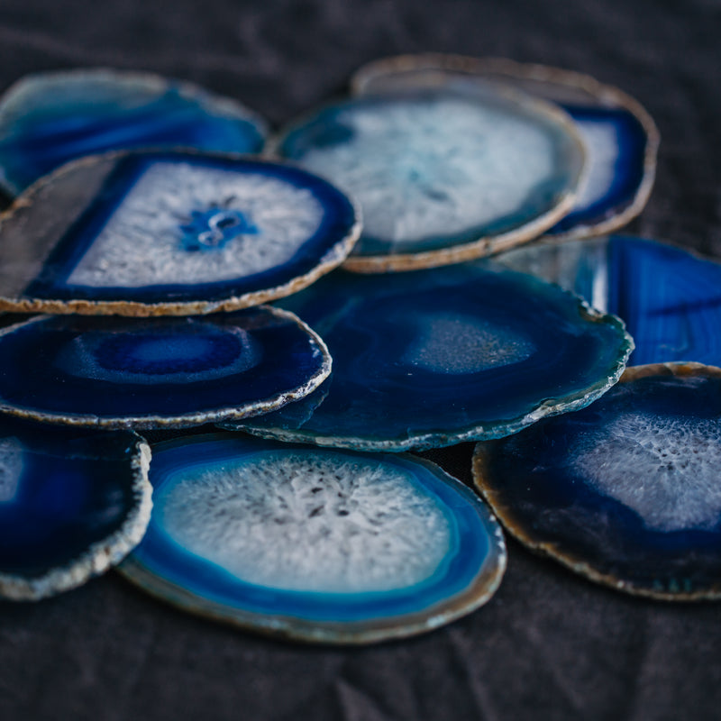 Agate Slice Blue