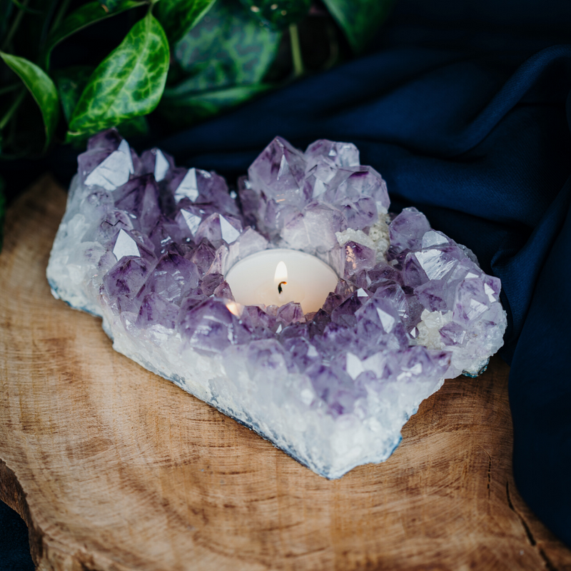 Amethyst Tealight Holder